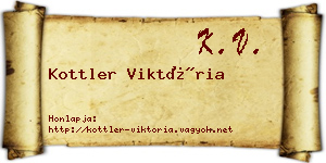 Kottler Viktória névjegykártya